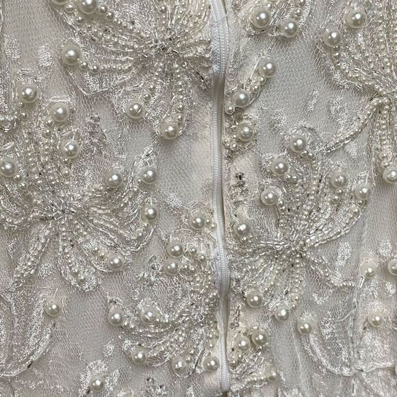 Vintage Wedding Formal Drop-Waist Dress and Jacket Set - Picture 3 of 8